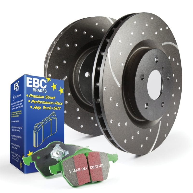EBC S10 Kits Greenstuff Pads and GD Rotors Focus ST 335mm Front