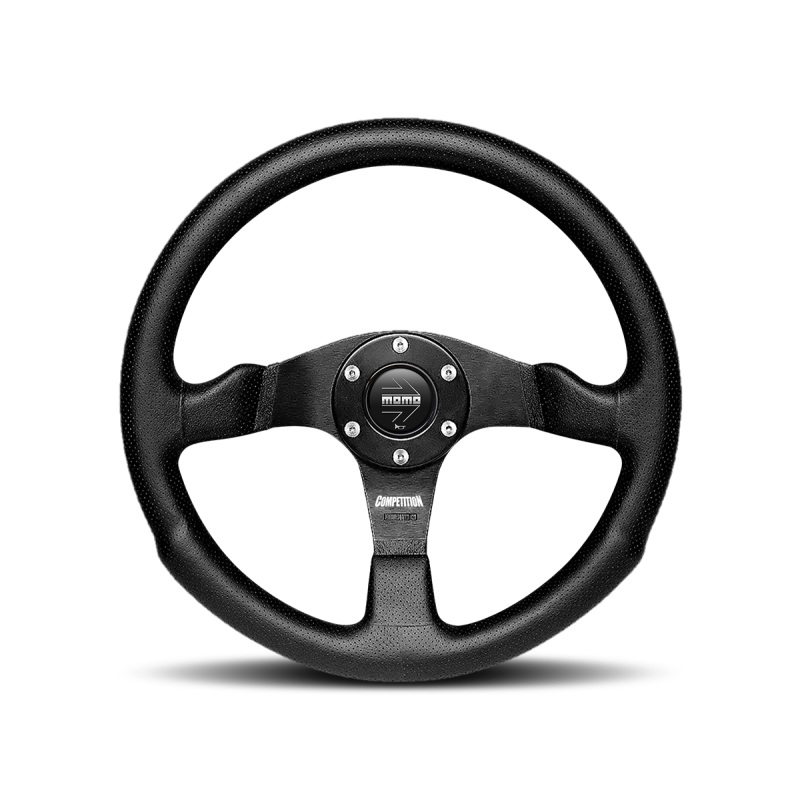 Momo Jet Steering Wheel 320 mm –  Black AirLeather/Black Spokes