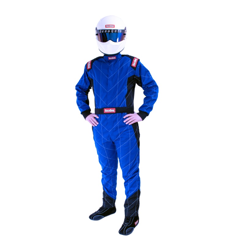 RaceQuip Blue Chevron-1 Suit – SFI-1 XL
