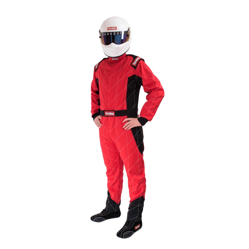 RaceQuip Red Chevron-1 Suit – SFI-1 Mtall