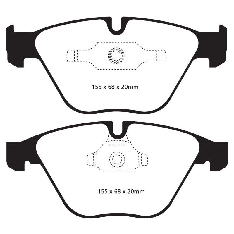 EBC 11+ BMW Z4 3.0 Twin Turbo iS (E89) Yellowstuff Front Brake Pads
