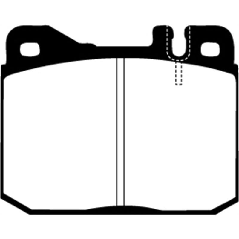 EBC 76-79 Mercedes-Benz 230 Redstuff Front Brake Pads