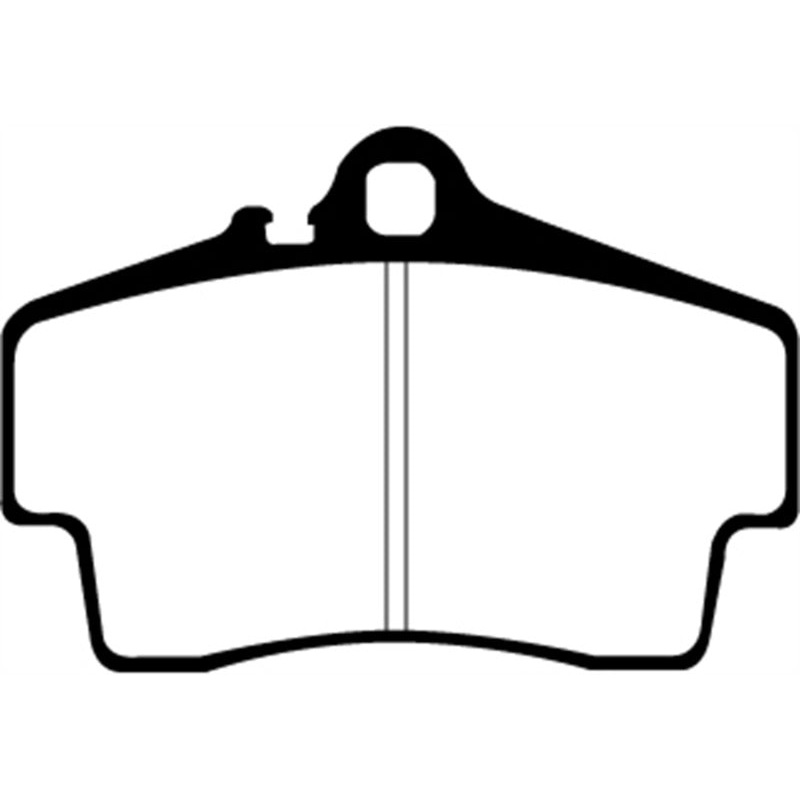 EBC 98-05 Porsche 911 (996) (Cast Iron Rotor only) 3.4 Carrera 2 Yellowstuff Rear Brake Pads