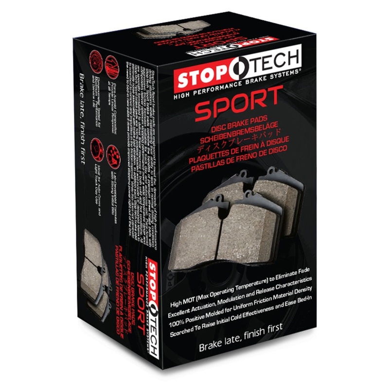 StopTech Sport Brake Pads w/Shims – Front