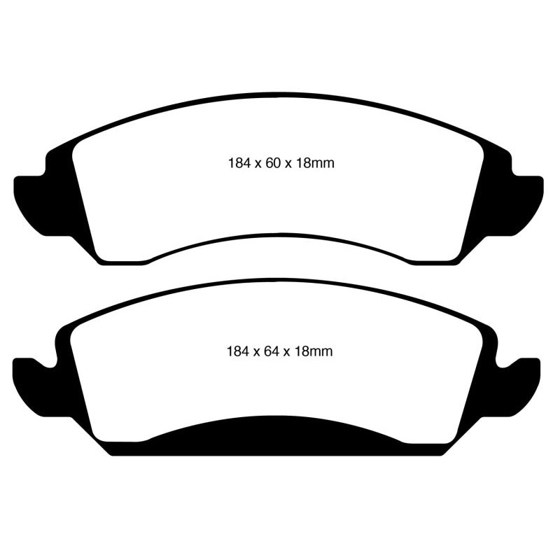 EBC 09-14 Cadillac Escalade 6.0 Hybrid Redstuff Front Brake Pads