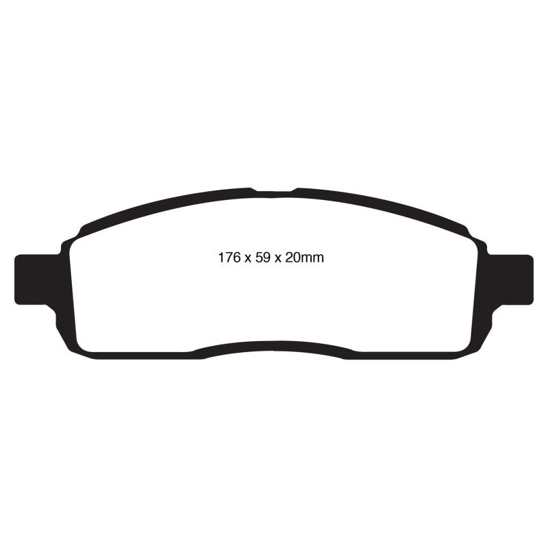 EBC 09 Ford F150 4.6 (2WD) 6 Lug Yellowstuff Front Brake Pads