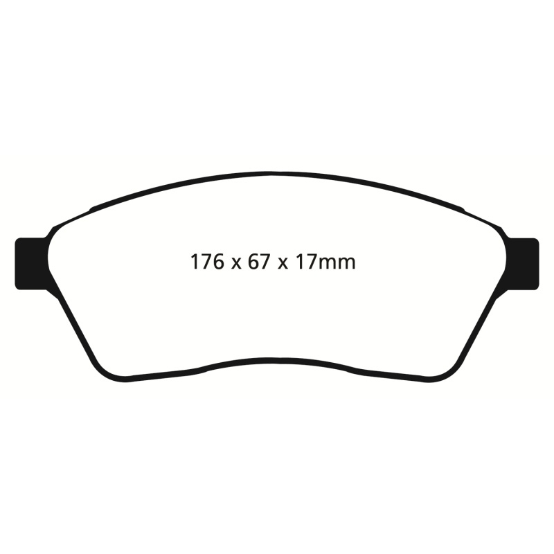 EBC 10-11 Cadillac SRX 2.8 Turbo Yellowstuff Front Brake Pads