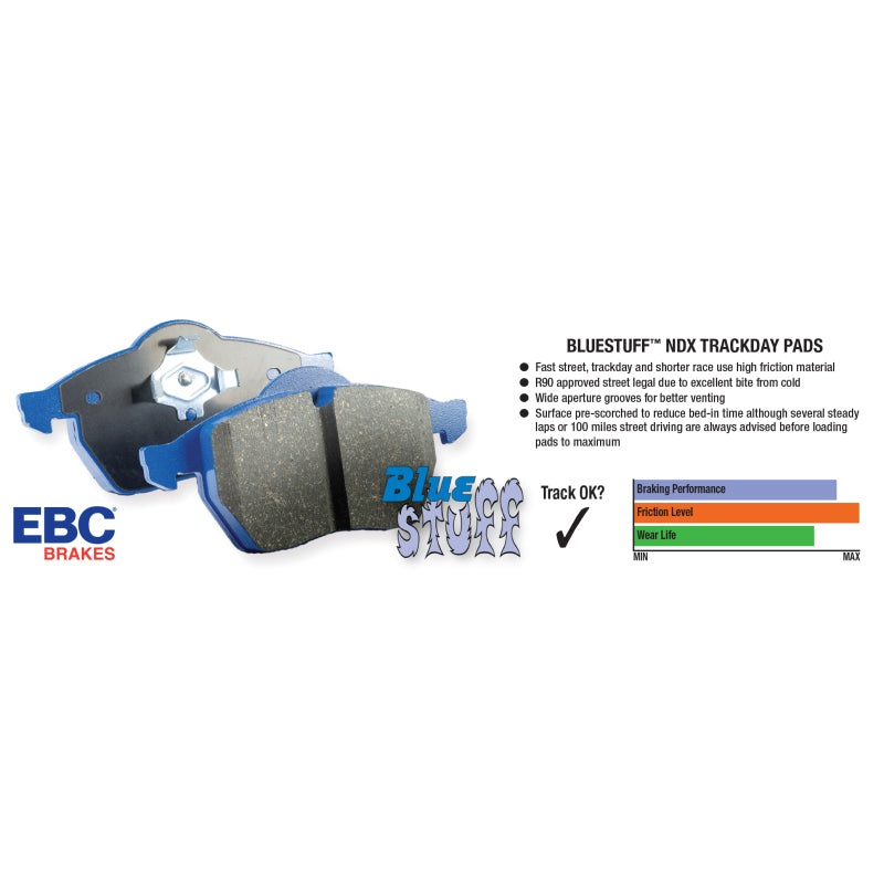 EBC 10-12 BMW 335i xDrive (E90/E92) Bluestuff Front Brake Pads