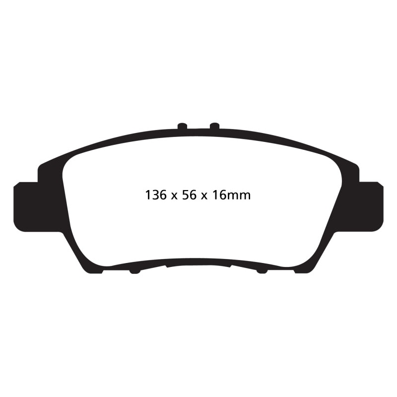 EBC 10+ Honda CR-Z 1.5 Hybrid Greenstuff Front Brake Pads
