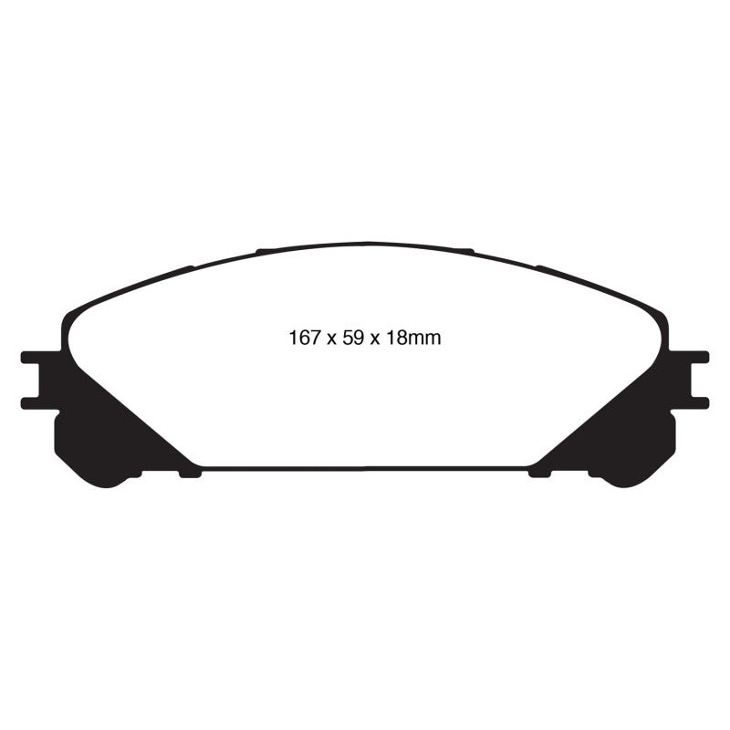 EBC 10+ Lexus RX350 3.5 (Japan) Redstuff Front Brake Pads