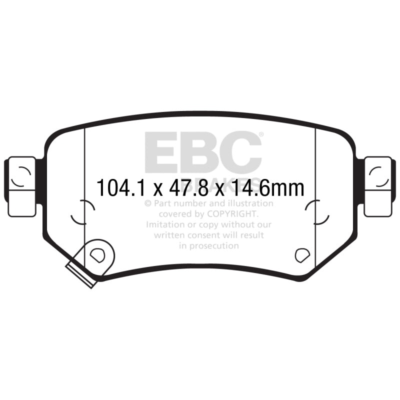 EBC 2016+ Mazda 6 2.5L Yellowstuff Rear Brake Pads