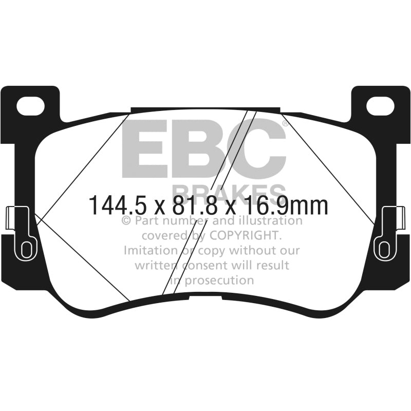 EBC 2017+ Genesis G90 5.0L Greenstuff Front Brake Pads