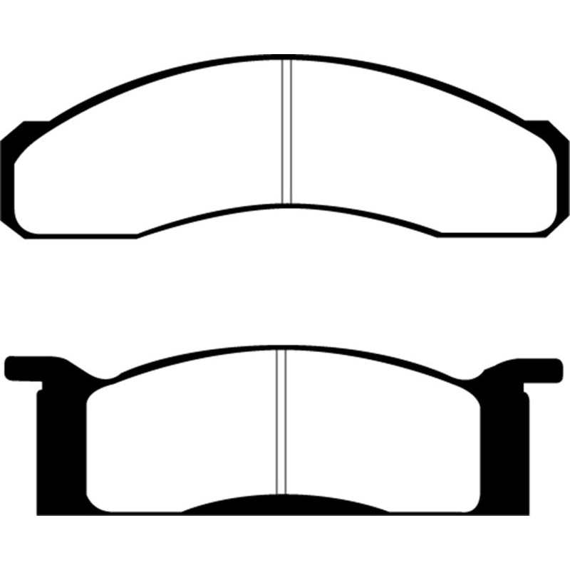 EBC 70 Ford Fairlane 4.1 Redstuff Front Brake Pads