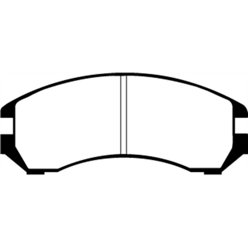 EBC 86-87 Nissan Pulsar NX 1.6 SE Redstuff Front Brake Pads
