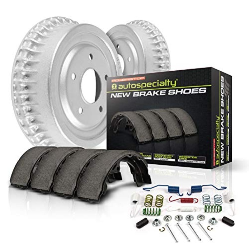 Power Stop KOE15318DK Autospecialty Rear Replacement Brake Kit-OE Brake Drums & Ceramic Brake Pads