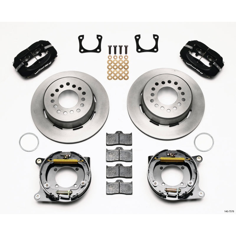 Wilwood Forged Dynalite P/S Park Brake Kit Chevy 12 Bolt-Spec 3.15in Brng