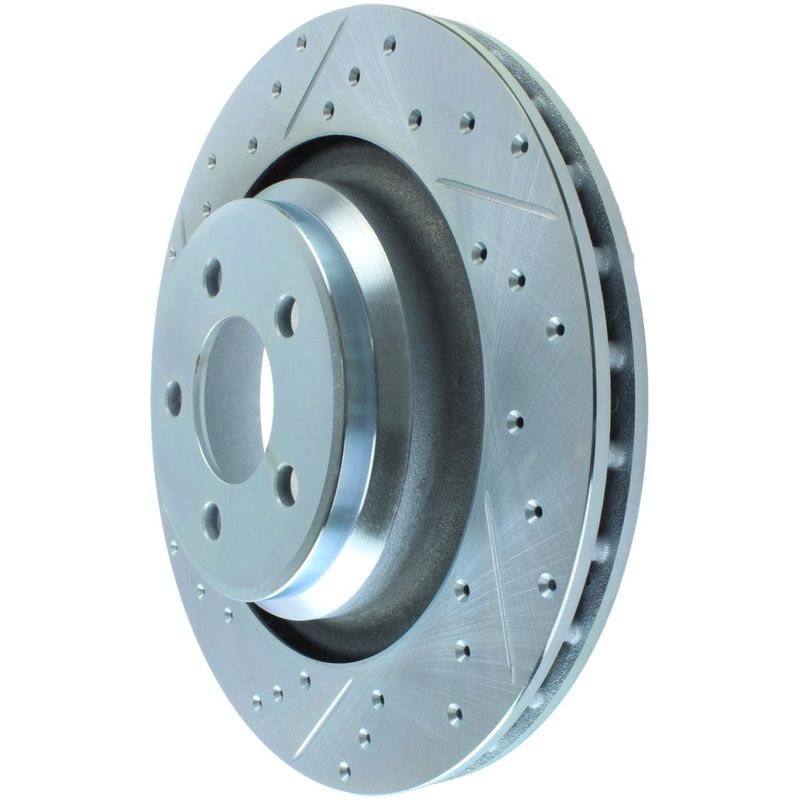 StopTech Select Sport 2014 Dodge Challenger Slotted and Drilled Right Rear Brake Rotor