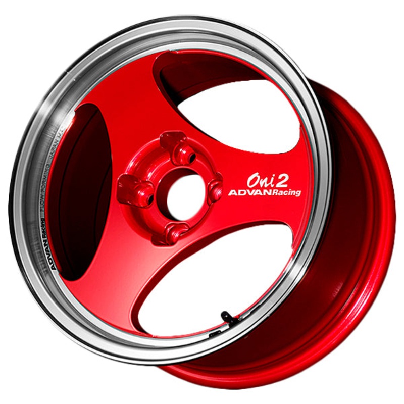 Advan Oni2 Wheel – 15×5.0 +45 | 4×100 | Machining & Racing Candy Red
