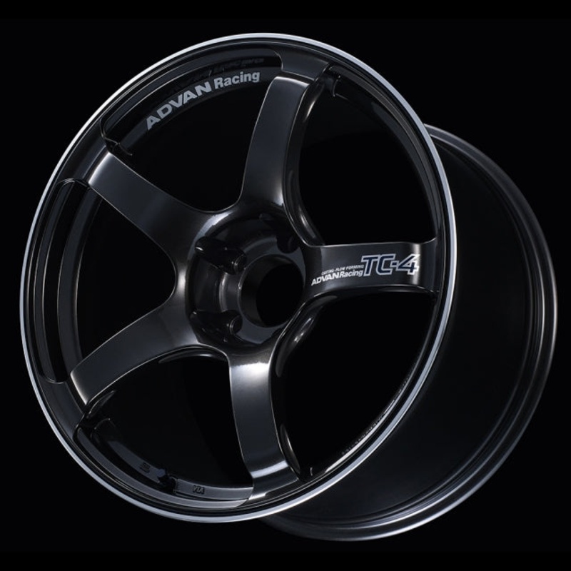 Advan TC-4 Wheel – 18×7.0 +41 | 4×100 | Black Gun Metallic & Ring