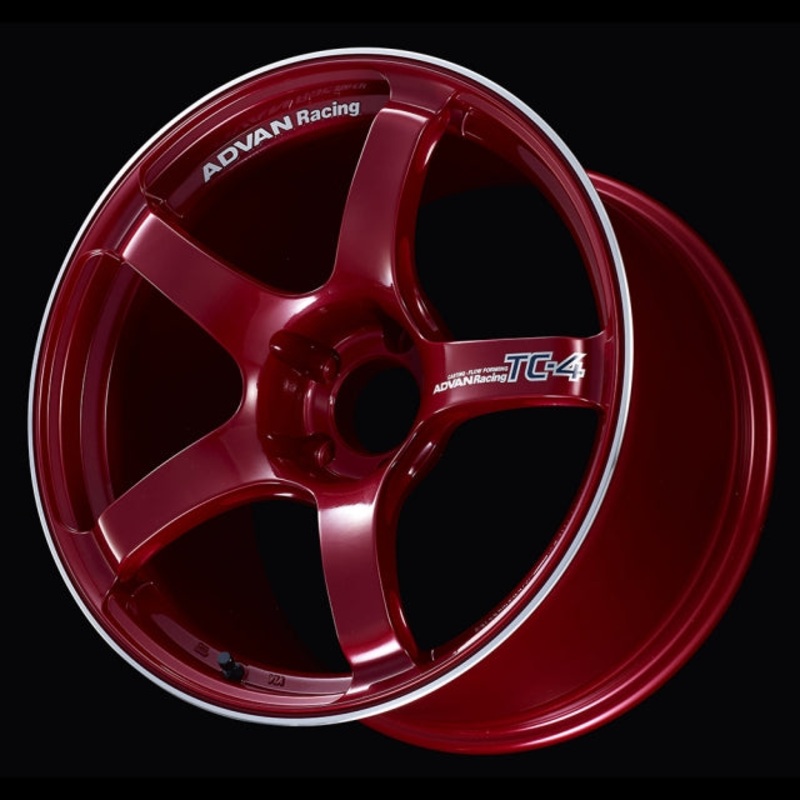 Advan TC-4 Wheel – 18×9.5 +45 | 5×114.3 | Racing Candy Red & Ring