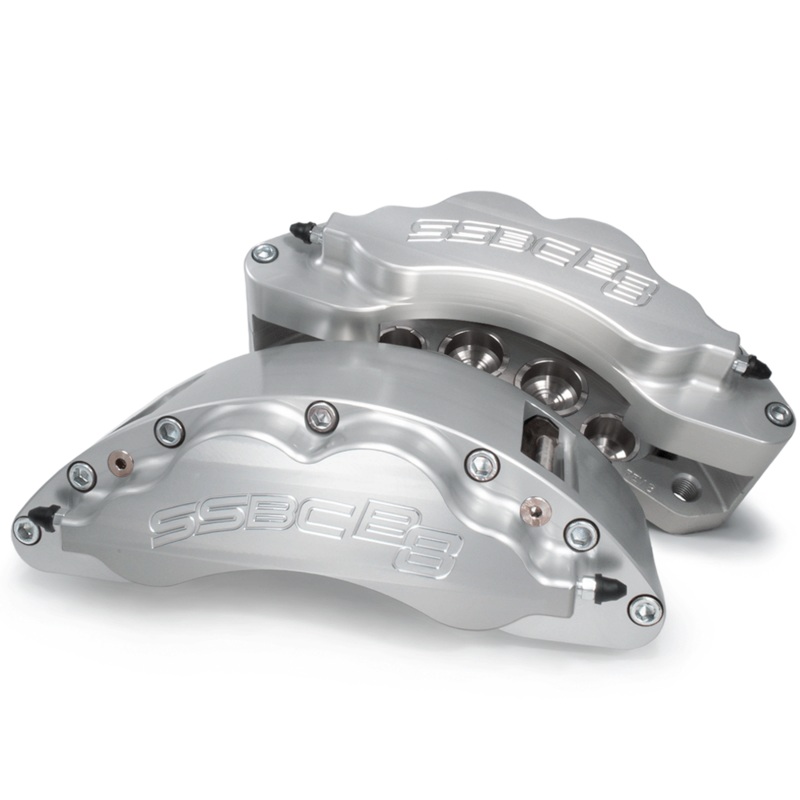 American Made B8-Barbarian 8 Piston Direct Fit Front Caliper Upgrade Kit. Clear A404-10