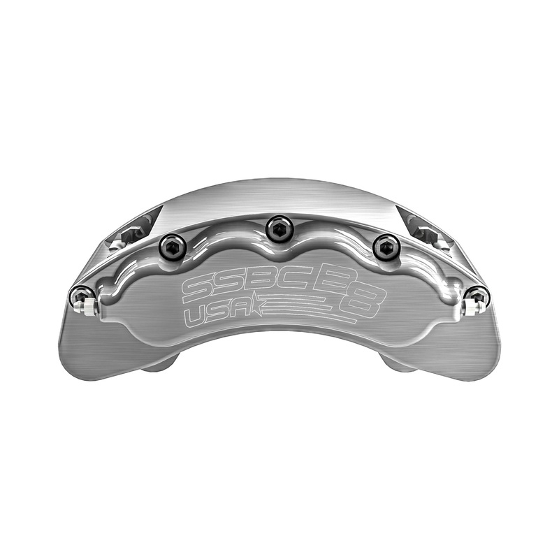 American Made B8-Brawler Direct Fit Aluminum Billet Front Caliper. Clear CPA-22401A