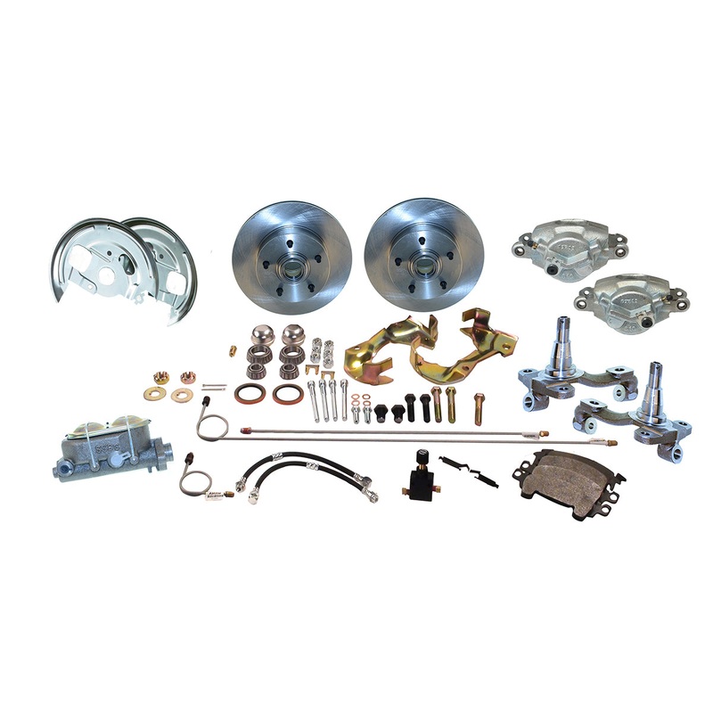 New Direct Fit Front Drum to Disc Brake Conversion Kit W/Rotors. A123-3