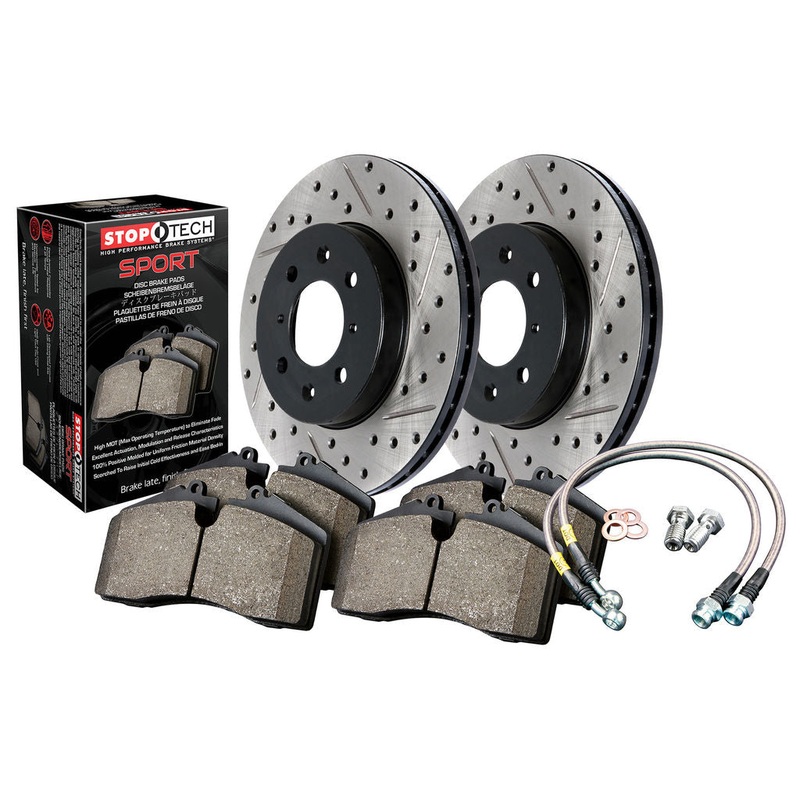 StopTech Drilled Sport Brake Kit – 2006-2009 Honda S2000 (AP2)