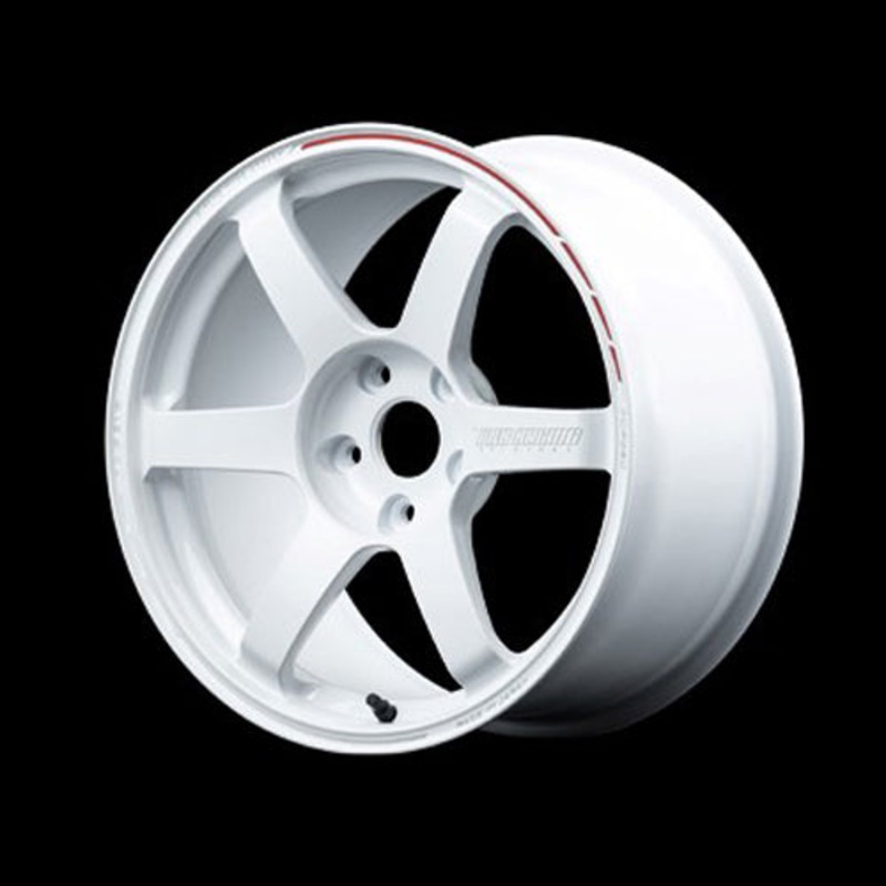 Volk Racing TE37 Saga S-Plus Time Attack Wheel – 18×8.0 +46 | 5×114.3 | Dash White / REDOT