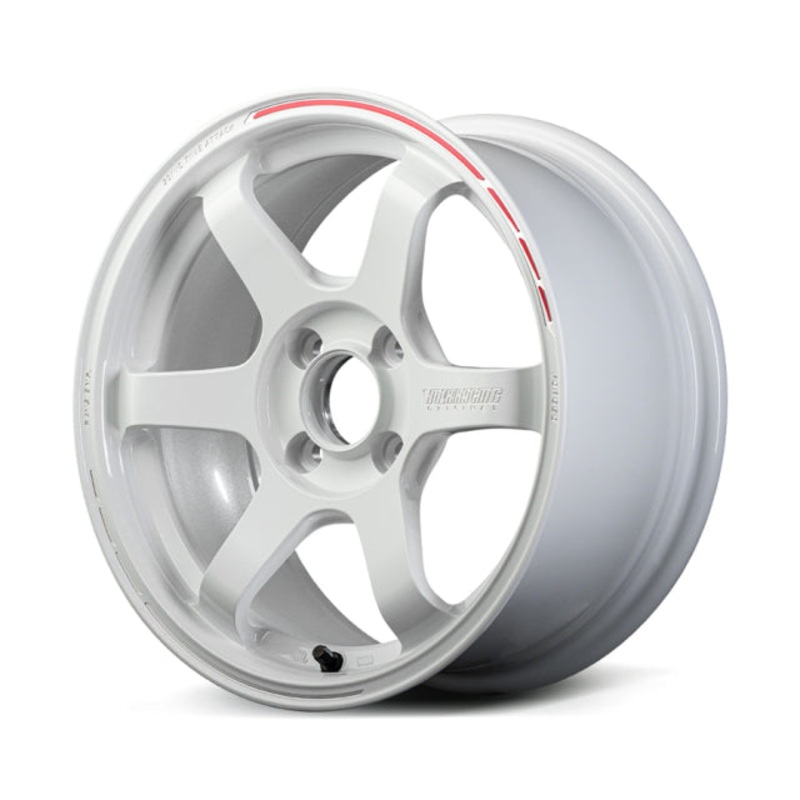 Volk Racing TE37 Sonic Time Attack Wheel  – 16×6.5 +46 | 4×100 |  White / REDOT