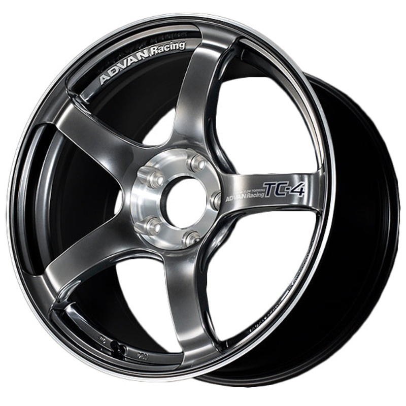 Advan TC-4 Special Edition Wheel – 18×8.0 +37 | 5×100 | Racing Hyper Black & Diamond Cut