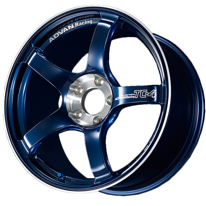 Advan TC-4 Special Edition Wheel – 18×8.5 +45 | 5×100 | Racing Indigo Blue & Diamond Cut