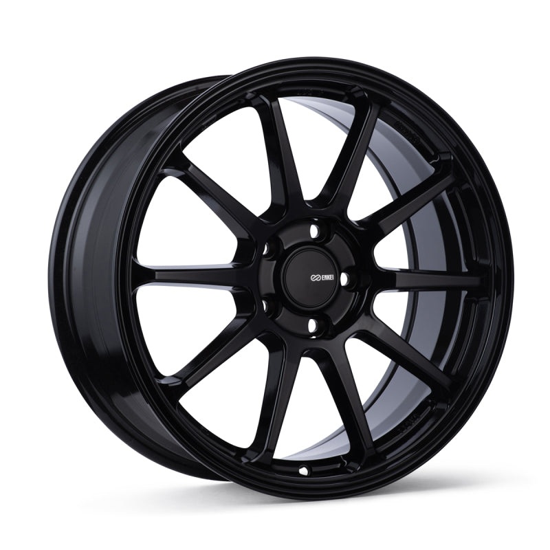 Enkei PX-10 18×8 5×112 45mm Offset 72.6mm Bore Gloss Black Wheel