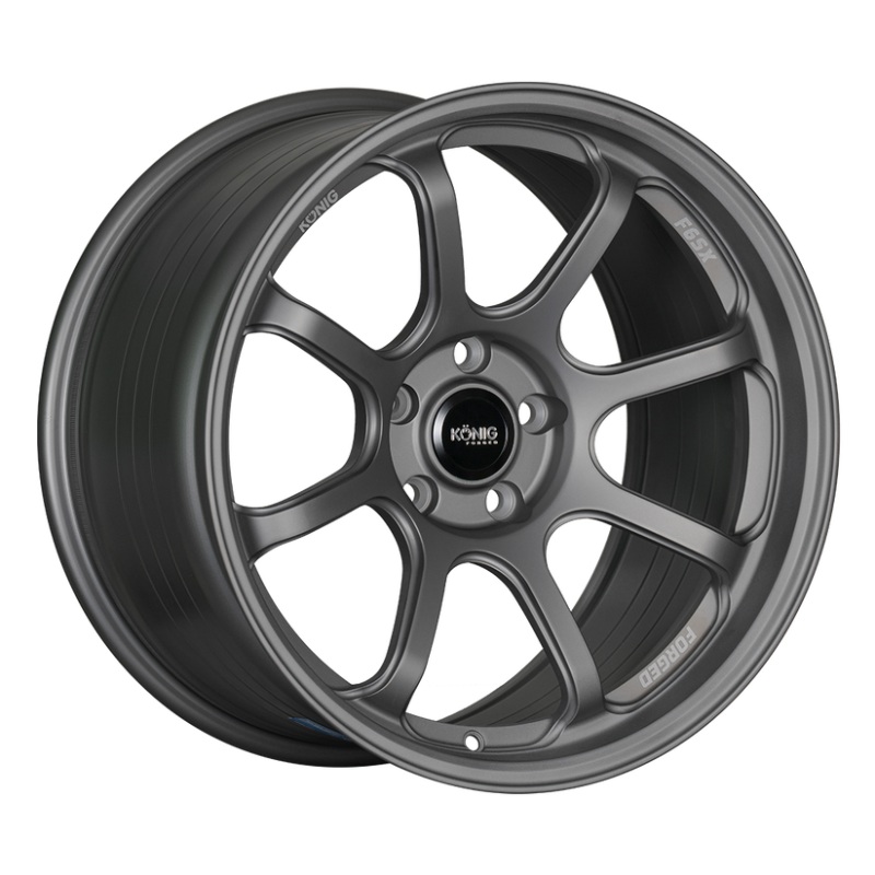 Konig Forged F6SX 18×8.5A 5×114.3 ET35 Satin Grey Wheel (Knurled Bead)