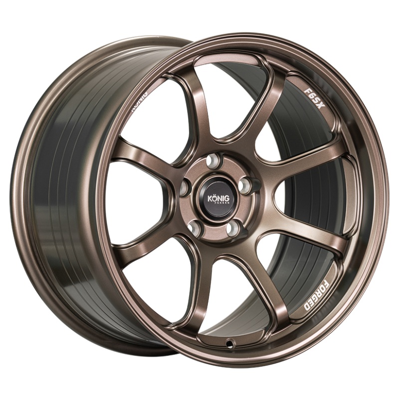 Konig Forged F6SX 18×9.5 5×114.3 ET25 Race Bronze Wheel (Knurled Bead)