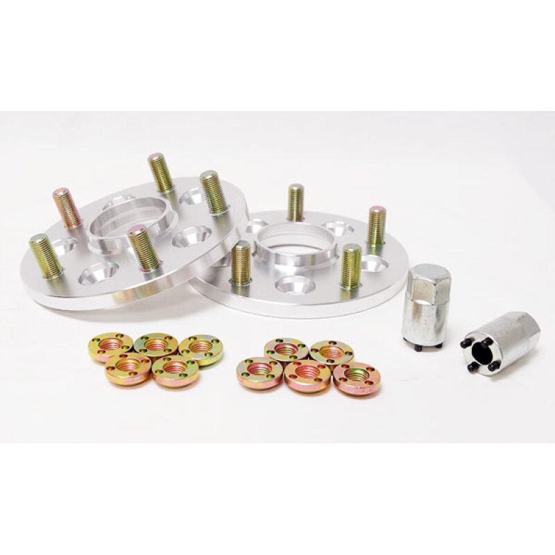 Project Kics 15mm Thick 12×1.5 4-114.3 to 4-100 Wide Tread Spacers PCD Conversion