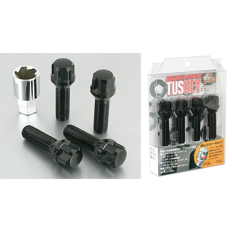 Project Kics Bull Lock Tuskey Bolt 14X1.50 60Deg/35Mm Black