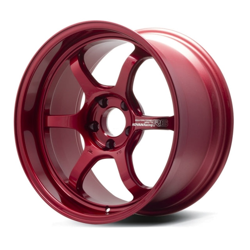 Advan Racing R6 Wheel – 18×8.0 +45 | 5×120 | Racing Candy Red