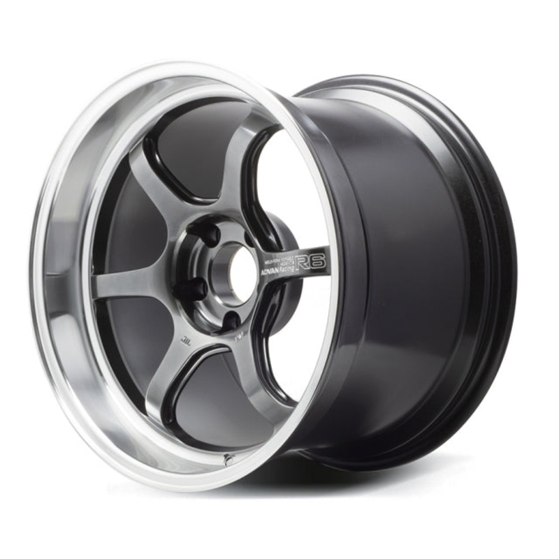 Advan Racing R6 Wheel – 18×8.0 +48 | 5×112 | Machining & Racing Hyper Black