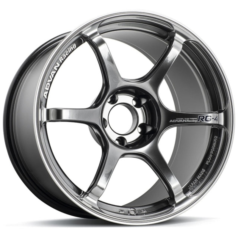 Advan RG-4 Wheel – 18×8.5 +44 | 5×114.3 | Racing Hyper Black & Ring