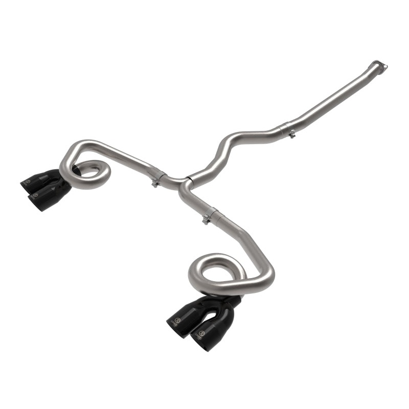 aFe Takeda 3 IN to 2-1/2 IN 304 Stainless Steel Cat-Back Exhaust System w/ Black Tip – 2022+ Subaru WRX (VB)