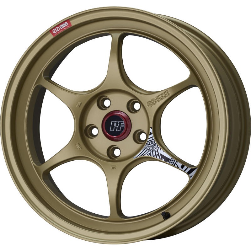 Enkei PF06 18×9.5 5×114.3 27mm Offset 75mm Bore Gold