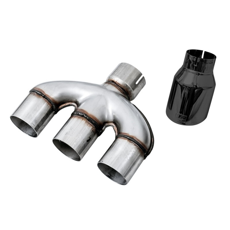 AWE Tuning Honda Civic Si 10th Gen 1.5L Turbo Dual-to-Triple Tip Conversion Kit – Diamond Black Tip