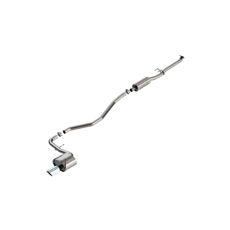 Borla 22-24 Honda Civic Sport 2.25in S-Type Cat Back 4in Tip – Bright Chrome