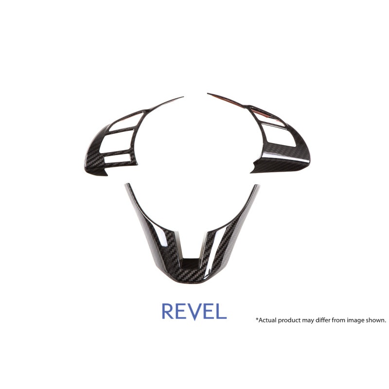 Revel GT Dry Carbon Steering Wheel Insert Covers 14-17 Mazda Mazda3 – 3 Pieces