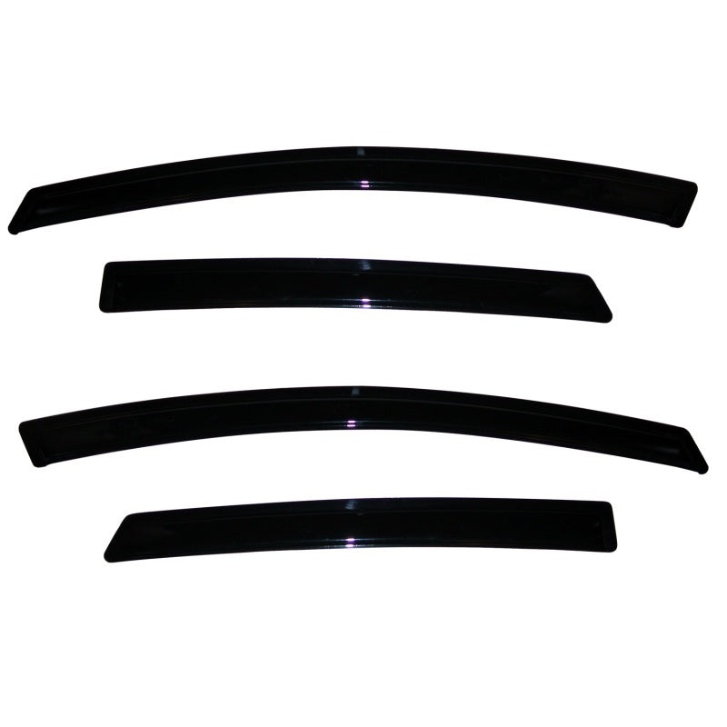 AVS 09-18 Ford Fiesta (Sedan & Hatch) Ventvisor Outside Mount Window Deflectors 4pc – Smoke