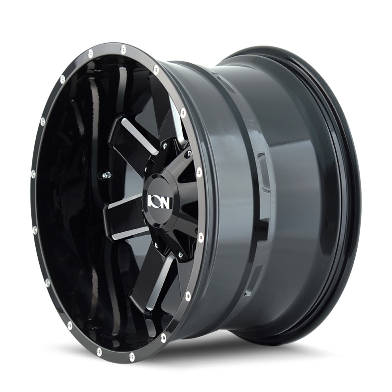 ION Type 141 20×10 / 5×127 BP / -19mm Offset / 87mm Hub Gloss Black Milled Wheel