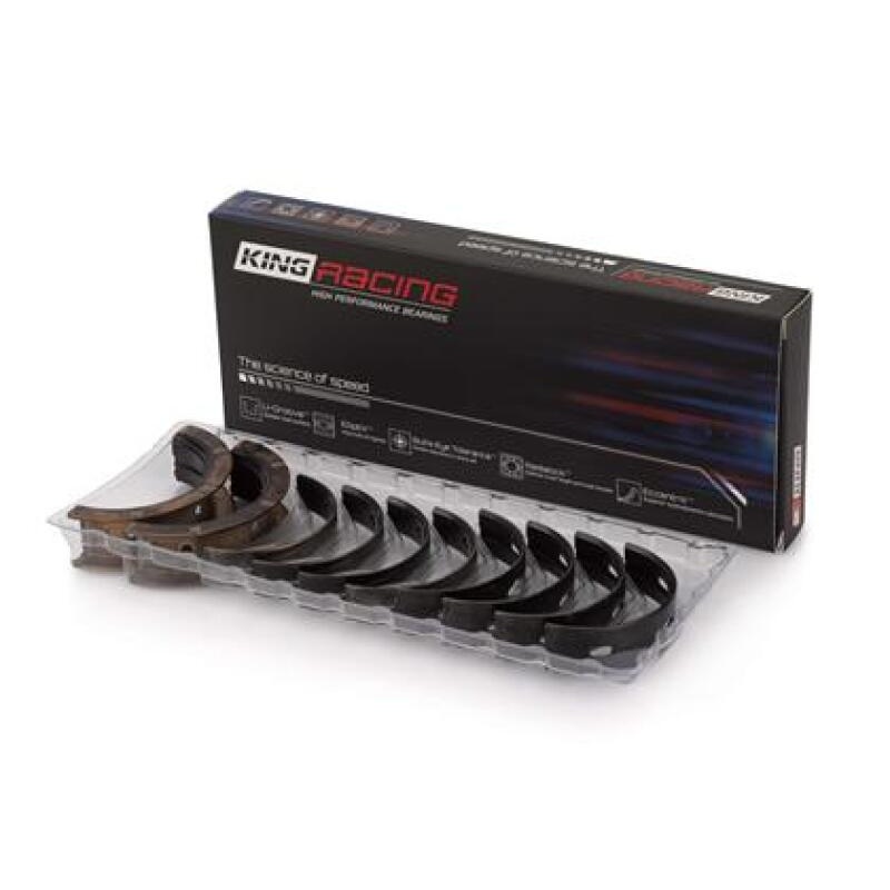 King Toyota 2JZGE 2JZGTE 24v (Size STDX – Predoweled for Alum Rods) Coated Perf Rod Bearing Set