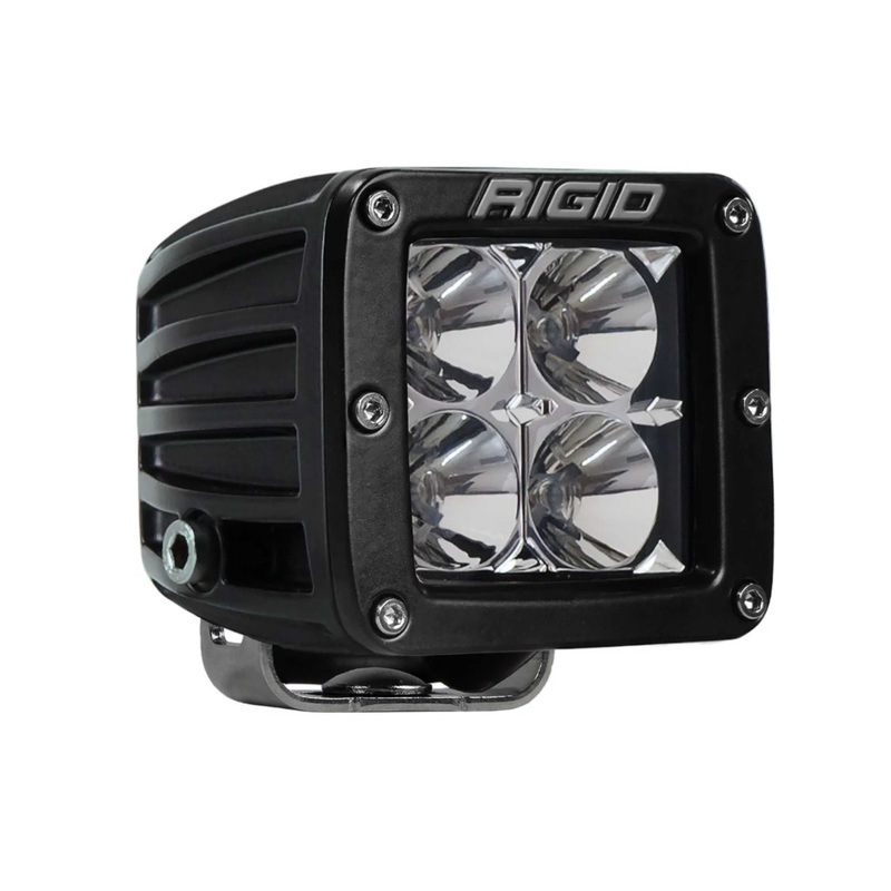 Rigid Industries Rigid D-Series LED Pro Light – Flood Diffused / Flush / White Housing / Each (RIG611513)