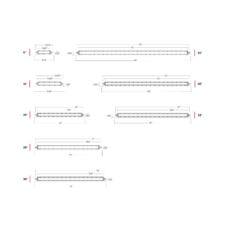 Rigid Industries Rigid SR-Series Pro LED Light – Spot/Driving Combo / 30in / Black Housing / Each (RIG931314)